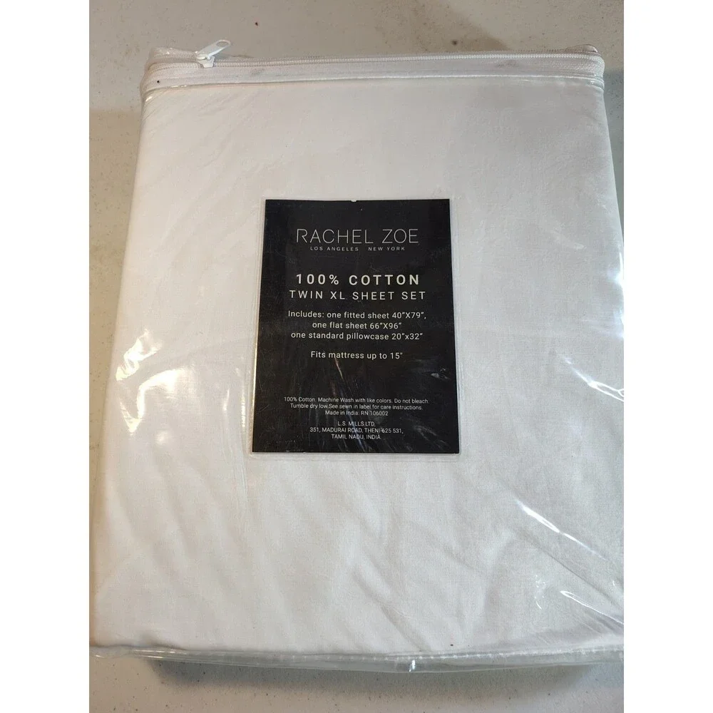 Twin Extra-long Sheet Set By Rachel Zoe (1117)